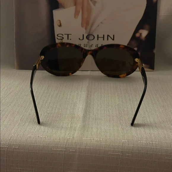 St. John Brown Tortoise Sunglasses. S-519 TOR - Picture 3 of 3